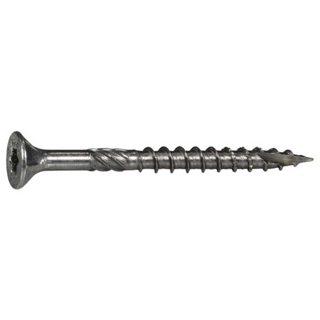 SABERDRIVE Deck Screw, #9 x 2 in, 18-8 Stainless Steel, Flat Head, Torx Drive, 123 PK 50218